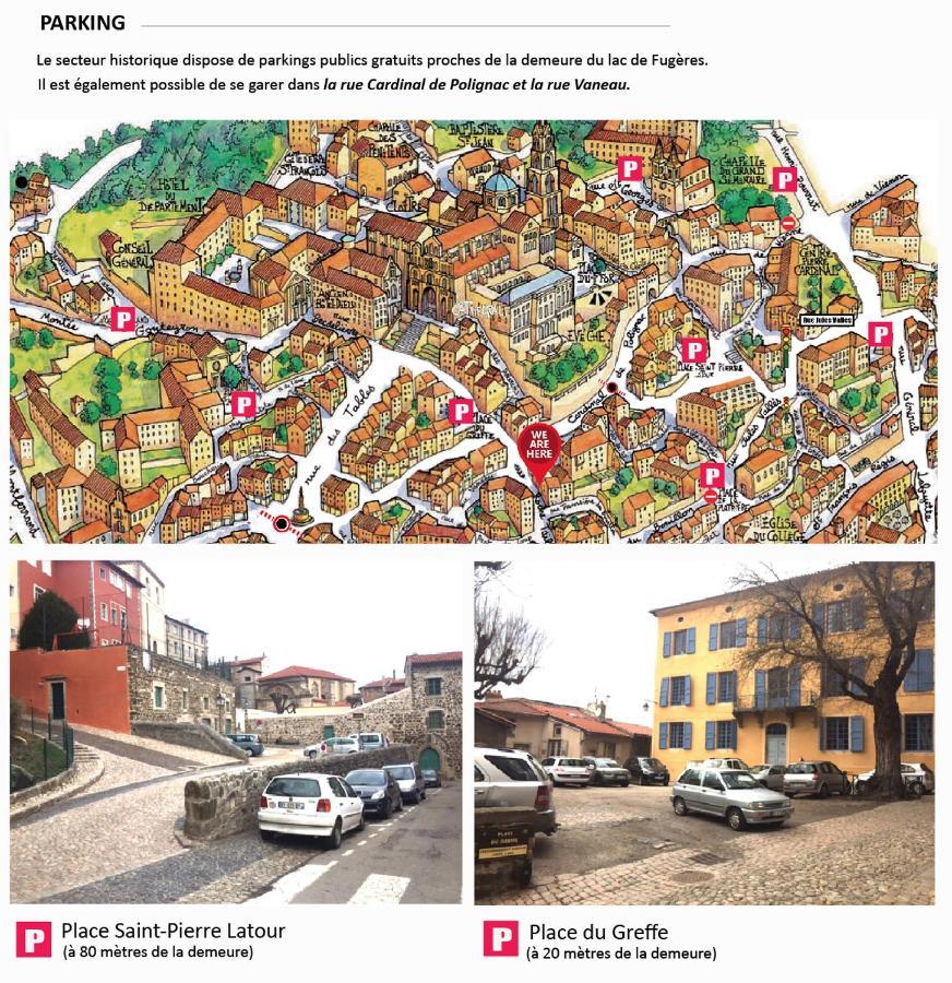 La Demeure Du Lac De Fugeres Le Puy-en-Velay Eksteriør billede